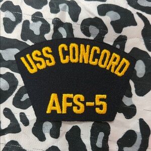 USS Concord AFS-5 embroidered naval Patch